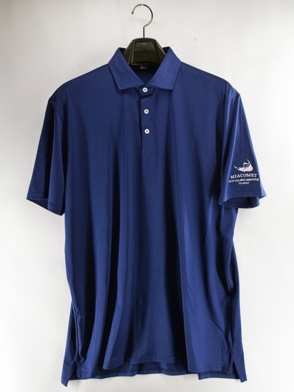 Holderness & Bourne Men XL Golf Polo Navy Blue Miacomet 2021 US Mid-Amateur